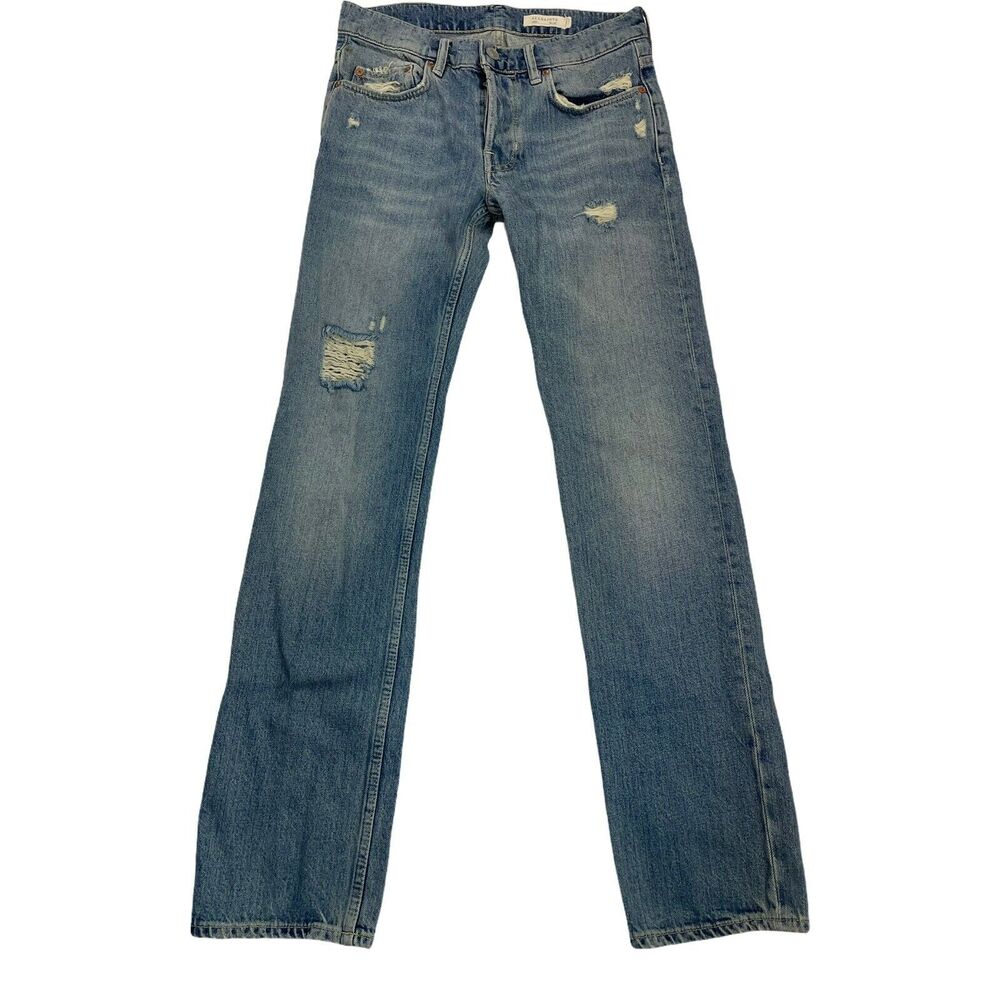 all saints dakota iggy distressed Button Fly jeans Men’s size 28